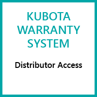 Kubota Warranty System Distributor Access