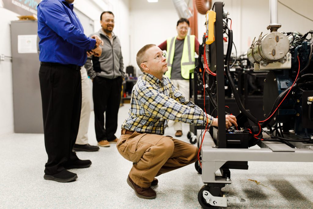 Photo of instructor training at Kubota Engine Academy