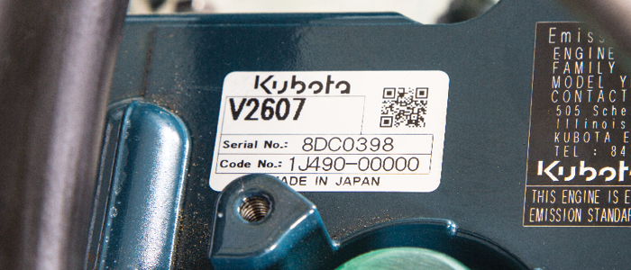 62077 Kubota Where To Find Your Serial Number 700 300 1