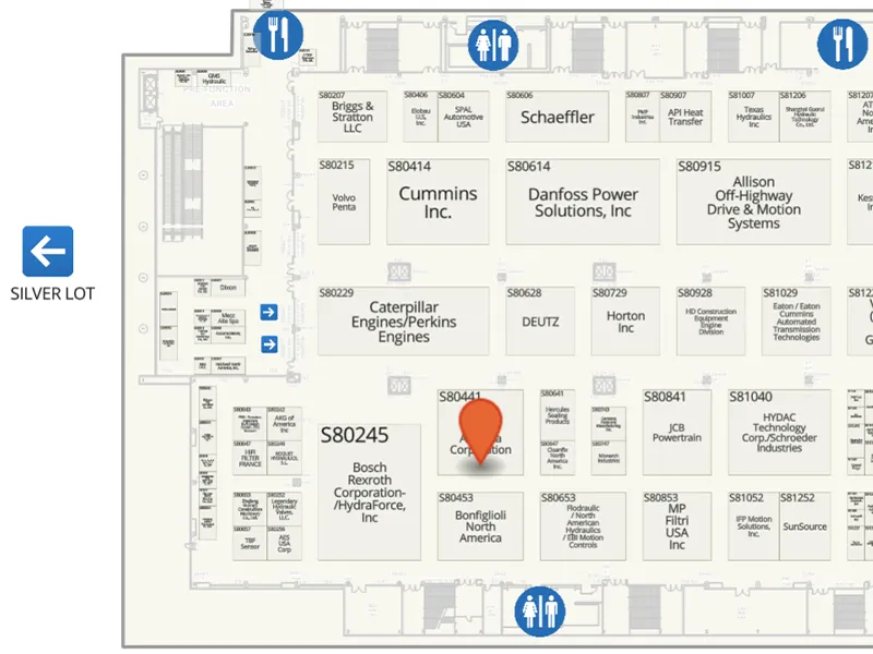 Kubota Engines Conexpo Booth Floorplan