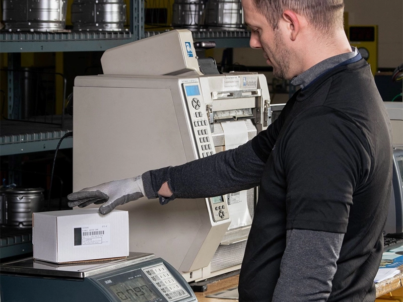 Kubota quality control process with labeled parts packaging and inspection for accurate order fulfillment